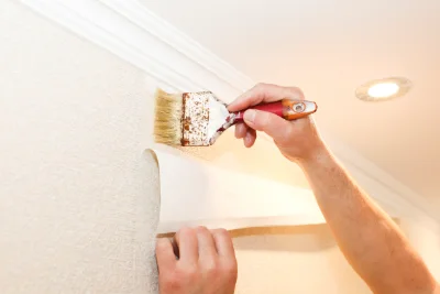 Pose de papier peint au Leuy — revêtements muraux et toiles de verre